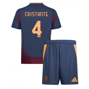 AS Roma Bryan Cristante #4 Dětské Alternativní dres komplet 2024-25 Krátký Rukáv (+ trenýrky)